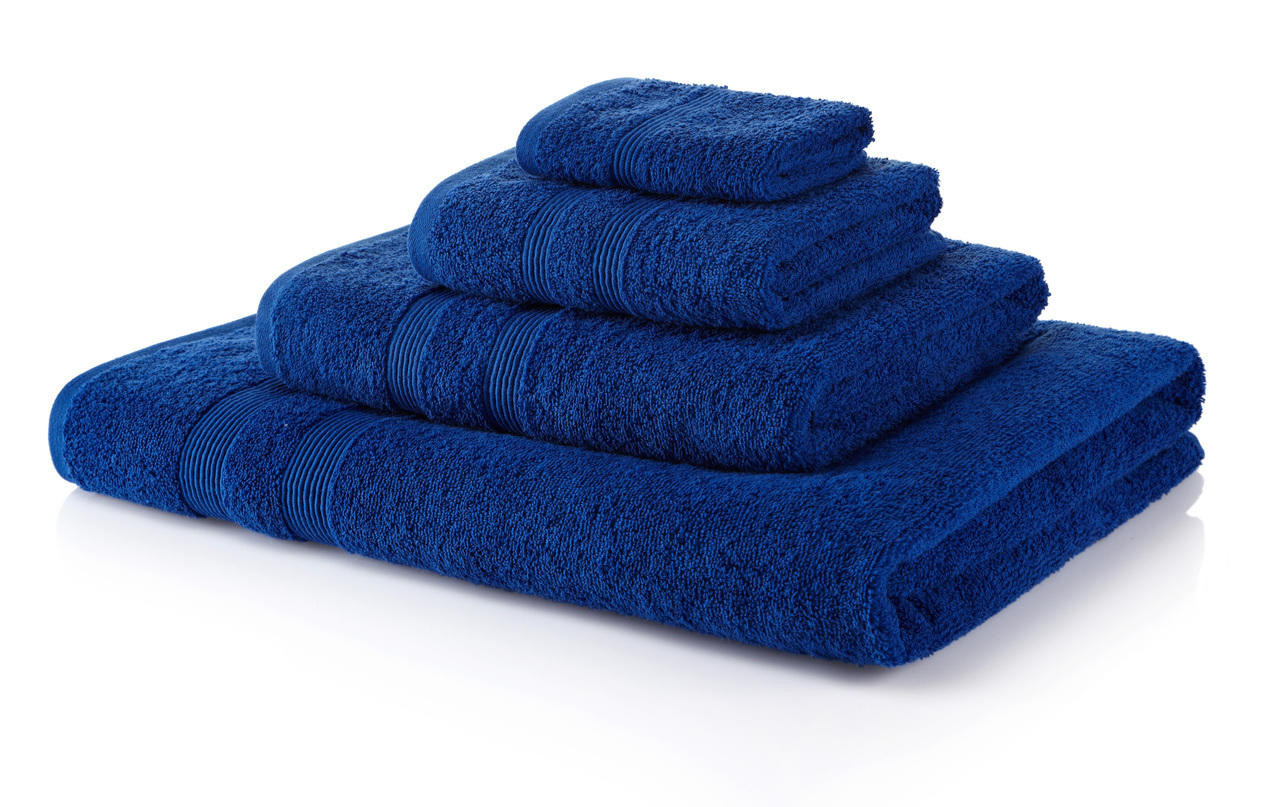 4 Piece Royal Blue Towel Bale 500 GSM - 2 Hand Towels, 2 Bath
