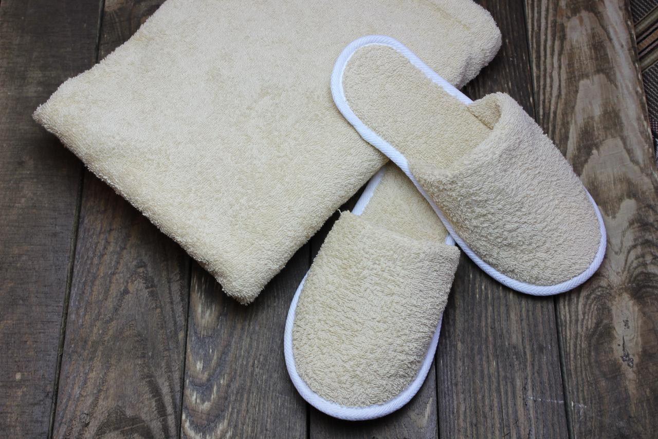 Cotton terry on sale cloth slippers