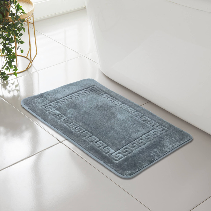 Greek Key Design Memory Foam Bath Mat